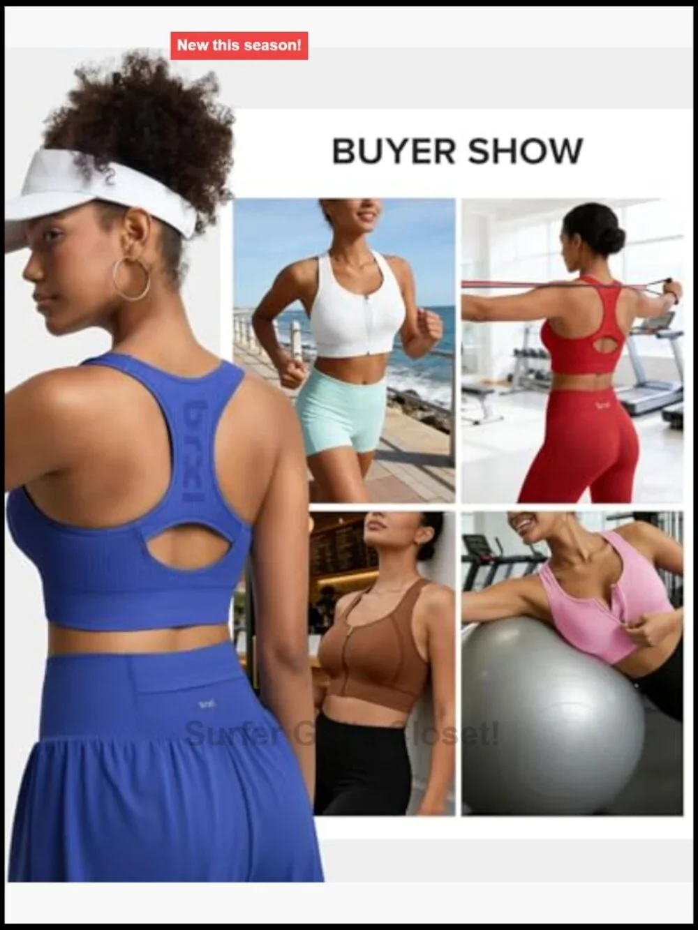 Front Zip High Impact Sports Bra with Sewn-in Pads